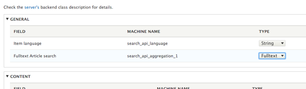 Use type Fulltext for aggregated field in Search API Article index