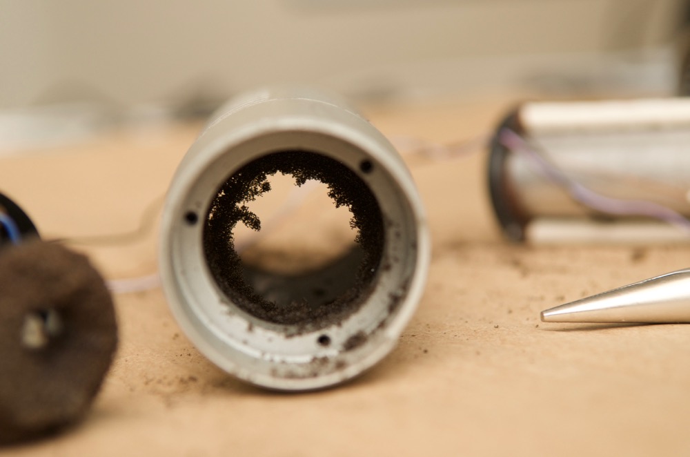 Electro-Voice RE20 foam goo stuck inside barrel of mic
