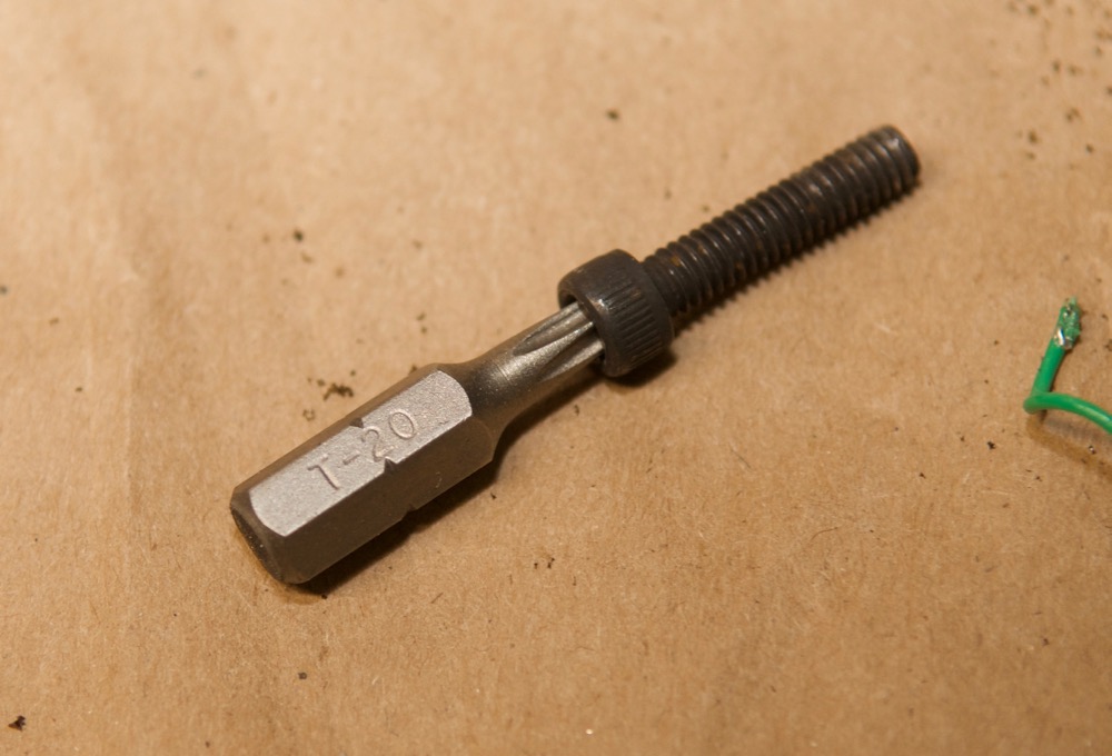 Electro-Voice RE20 hex screw removed with Torx T20 bit