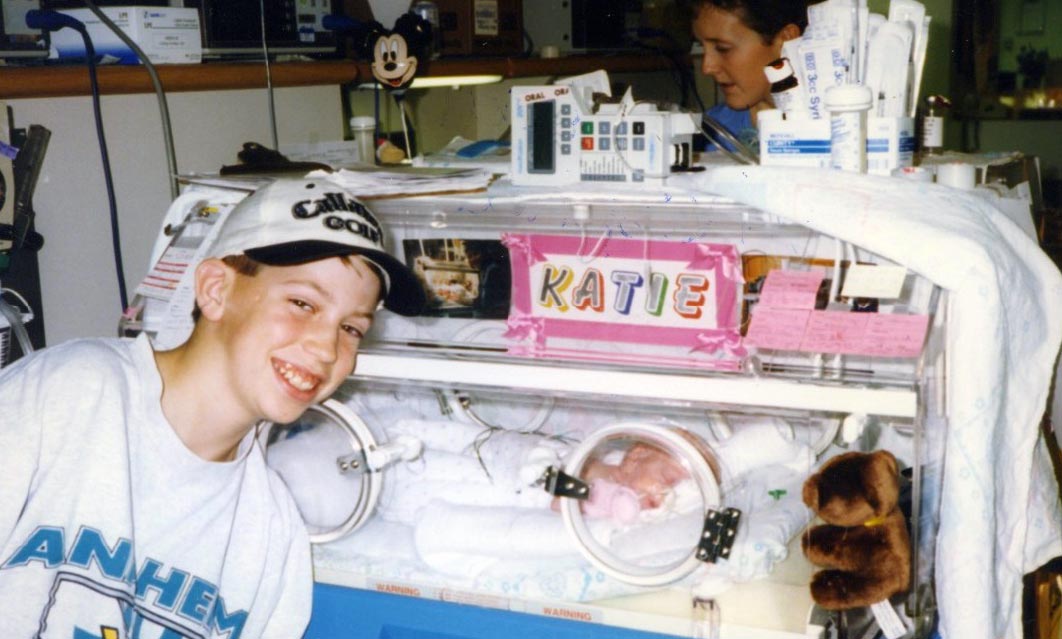 Jeff and Katie in Mercy Hospital NICU