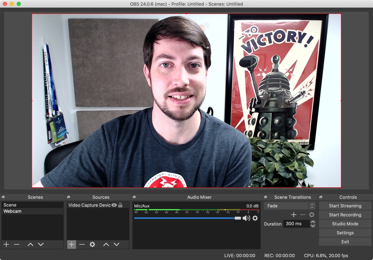 Streaming setup with OBS