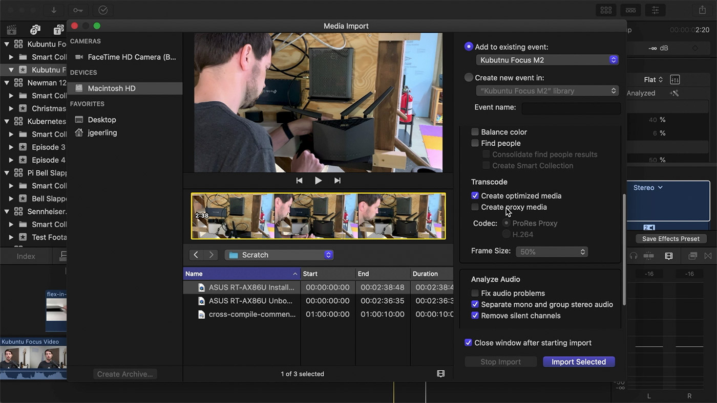 macOS Importer in Final Cut Pro X