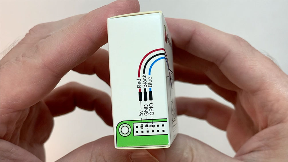 Install instructions on side of Pi Case Fan box