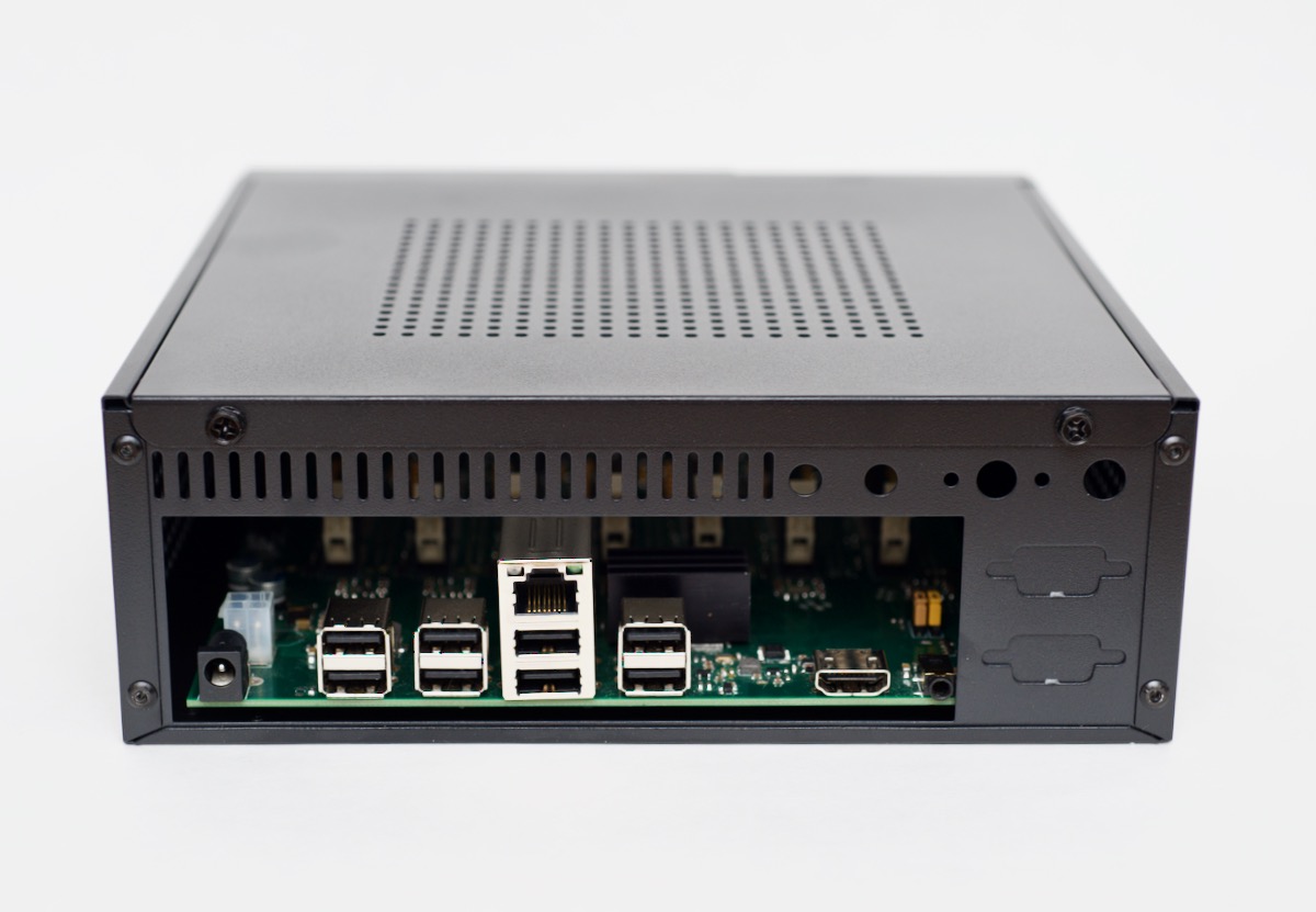 Turing Pi in Mini ITX case with no IO shield