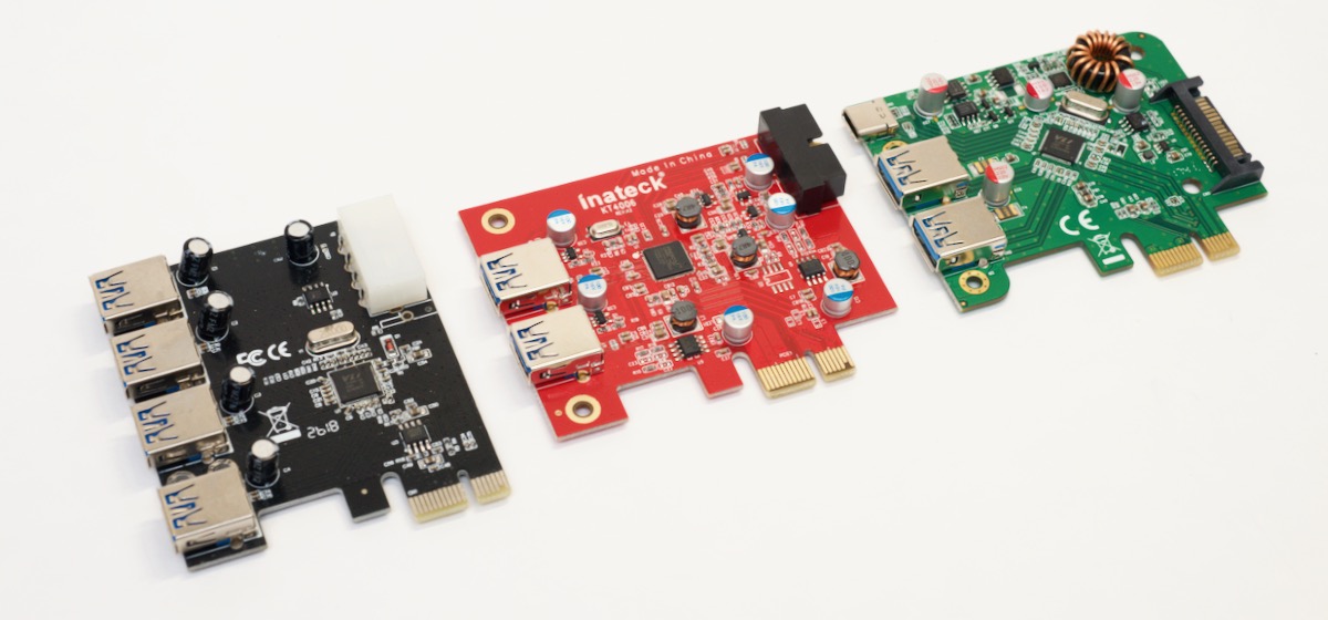 USB 3.0 PCIe x1 Adapter Cards