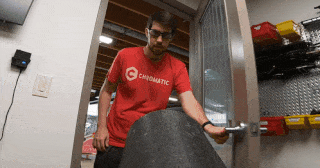 Red Shirt Jeff gets blasted by air cannon