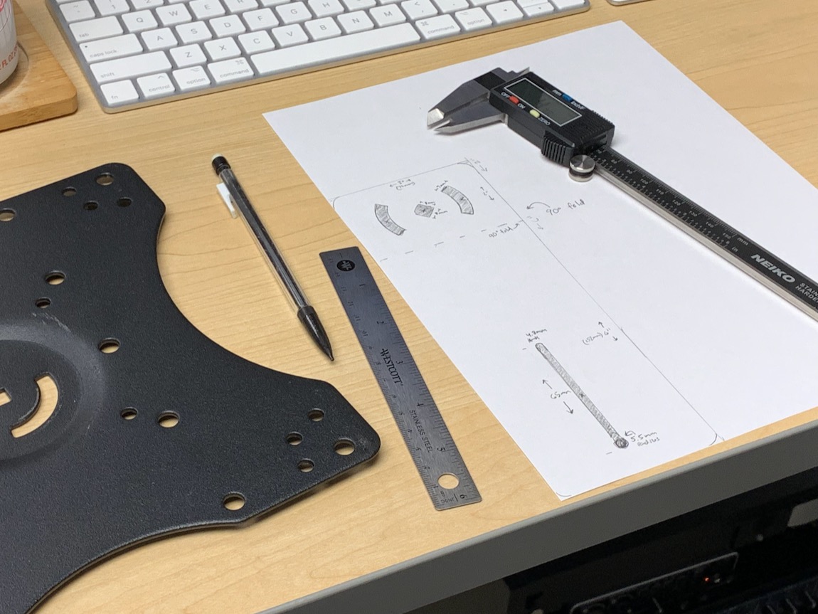 Paper template of ceiling mounting camera plate