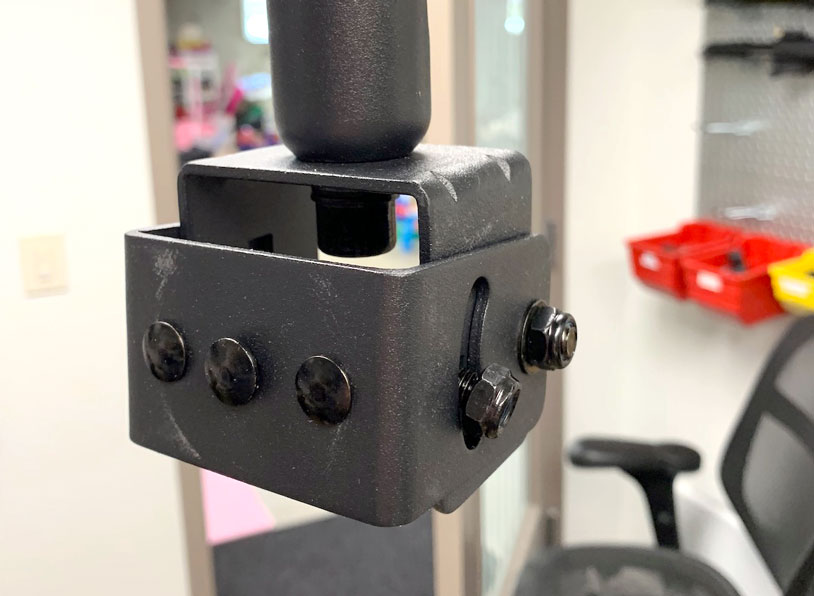 The bottom mounting bracket for the VideoSecu ceiling TV mount