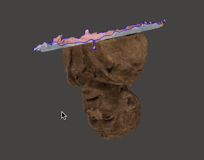 COLMAP OpenMVS grandpa object imported into MeshMixer