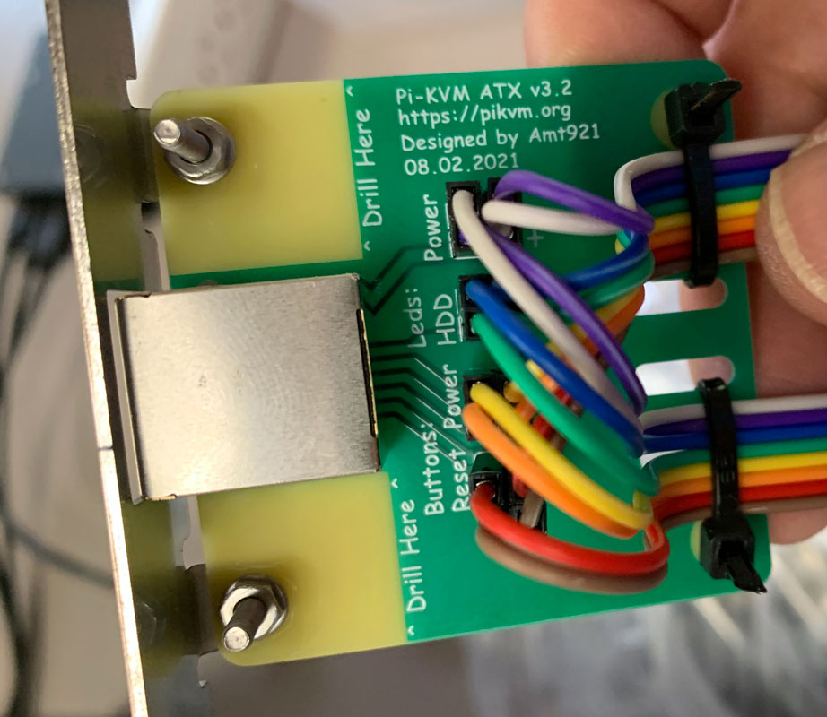 Pi-KVM ATX breakout board