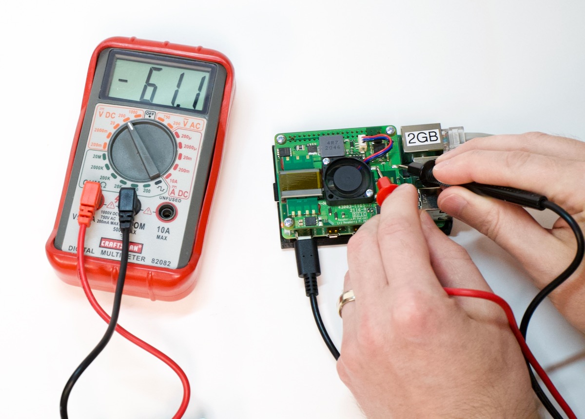 61v across PoE+ HAT Headers when testing on Raspberry Pi with USB-C power