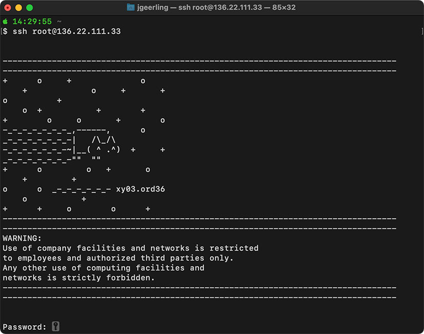 SSH into Starlink Base Station - Nyan Cat