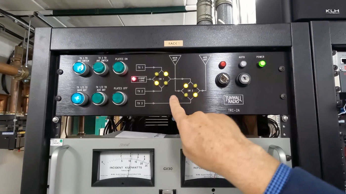 Antenna switching interface dummy load FM broadcast transmitter