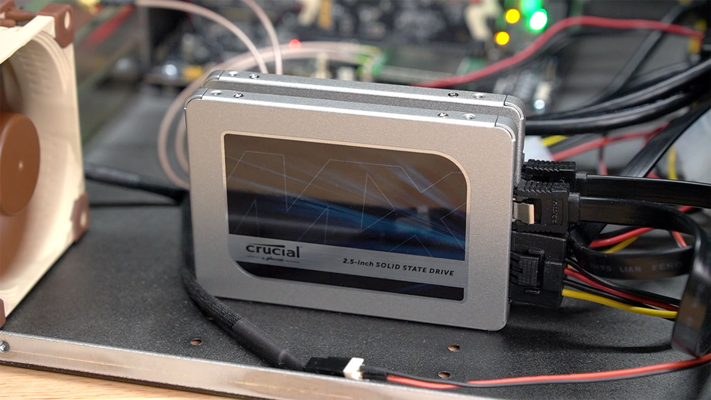 Crucial MX500 SSDs in RAIDZ1 mirror
