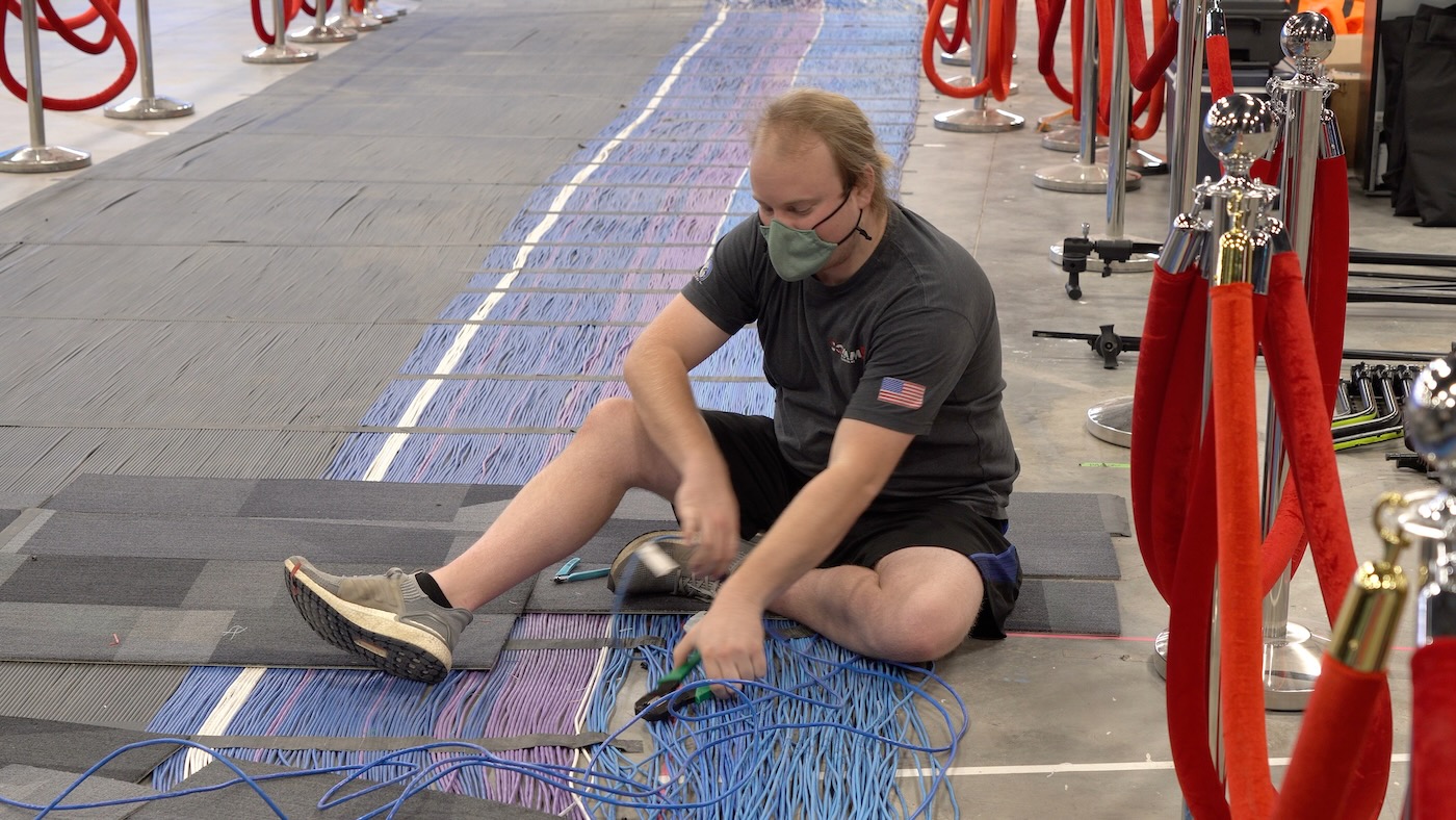 Peitz finding the right Ethernet cable in the home run bundle