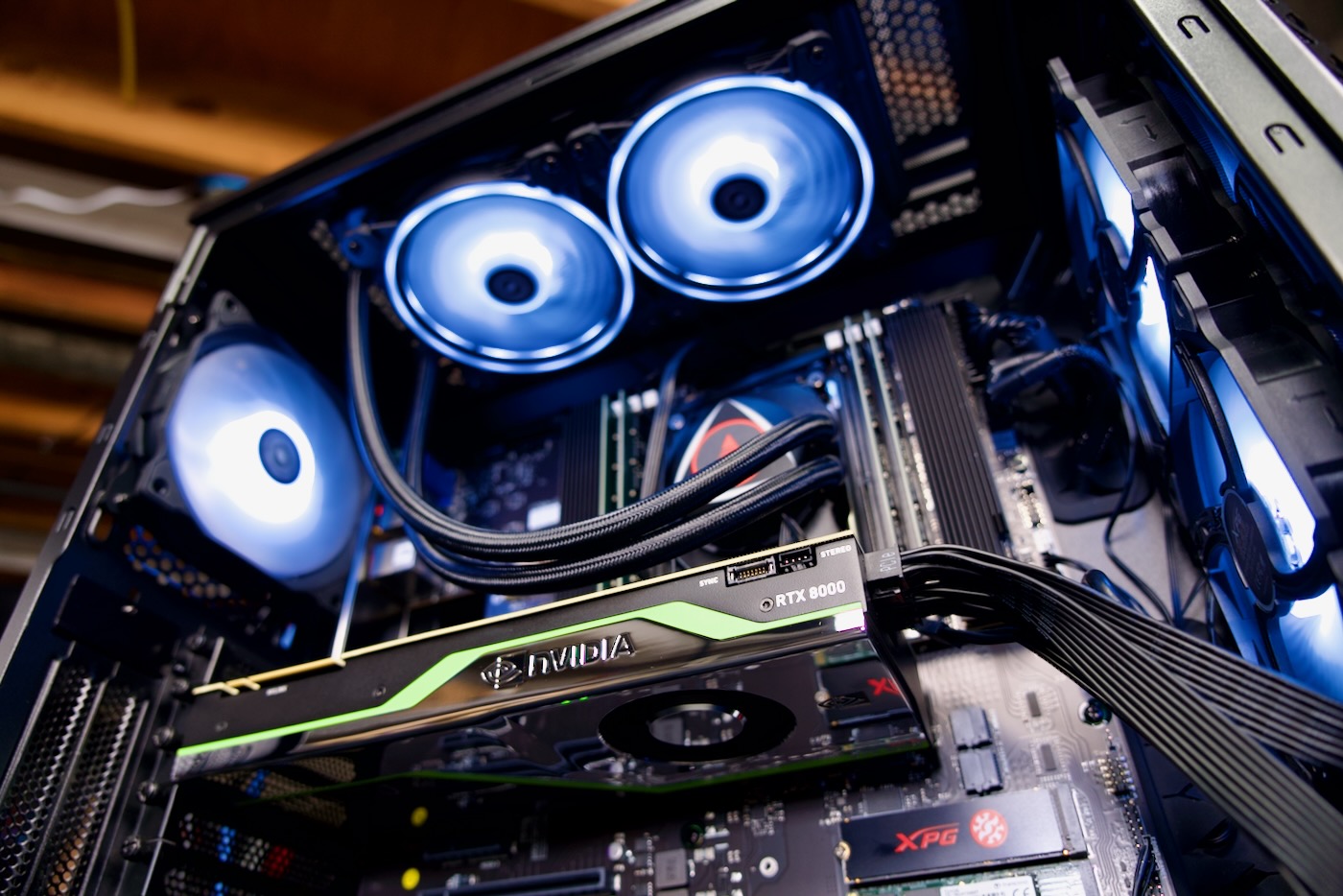 Nvidia RTX 8000 installed in Ampere Altra Developer Platform