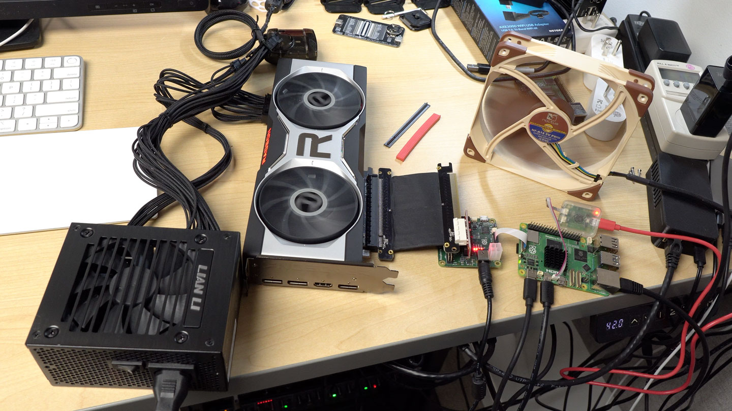 Pi 5 PCIe AMD RX 6700 XT Graphics Card