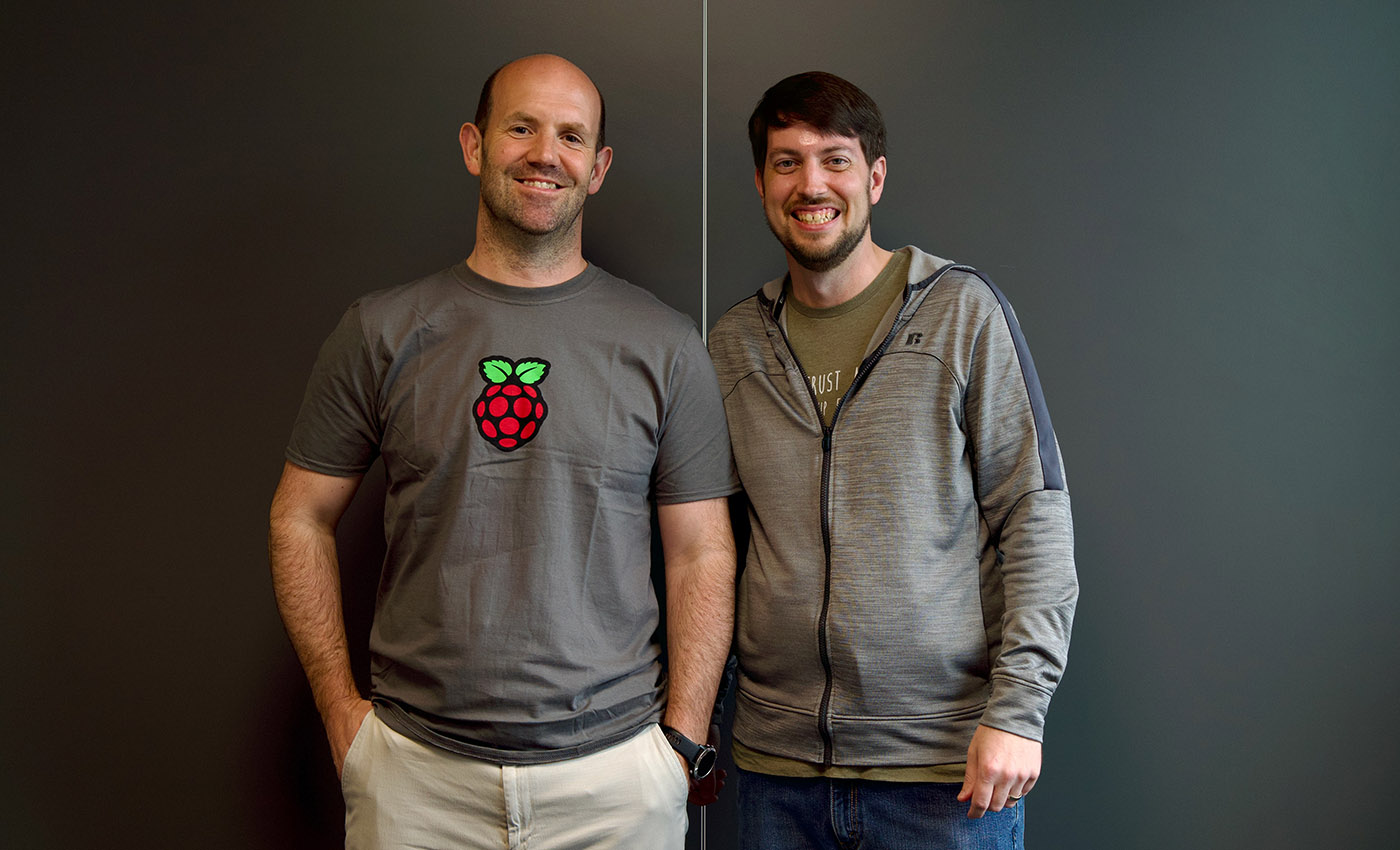Eben Upton with Jeff Geerling