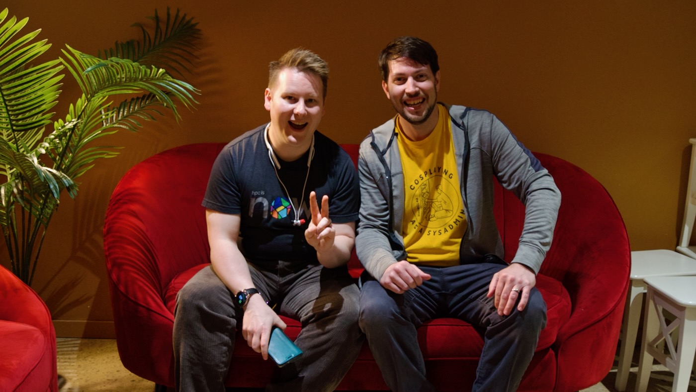 Ian Cutress - TechTechPotato with Jeff Geerling in London, UK