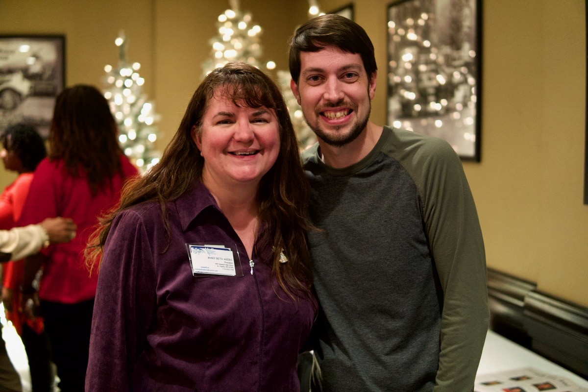Jeff Geerling and Mary Beth Akers at UOAA STL Annual Dinner in 2019