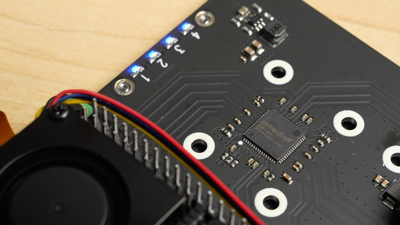 Geekworm X1011 ASM1184e PCIe Gen 2 switch chip