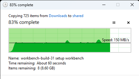 Samba file copy to Pi 5 from Windows 2.5 Gbps