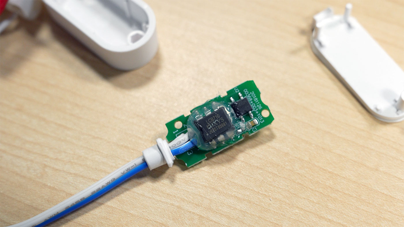 LCB710 OptoMOS relay in Chime Connector from SimpliSafe