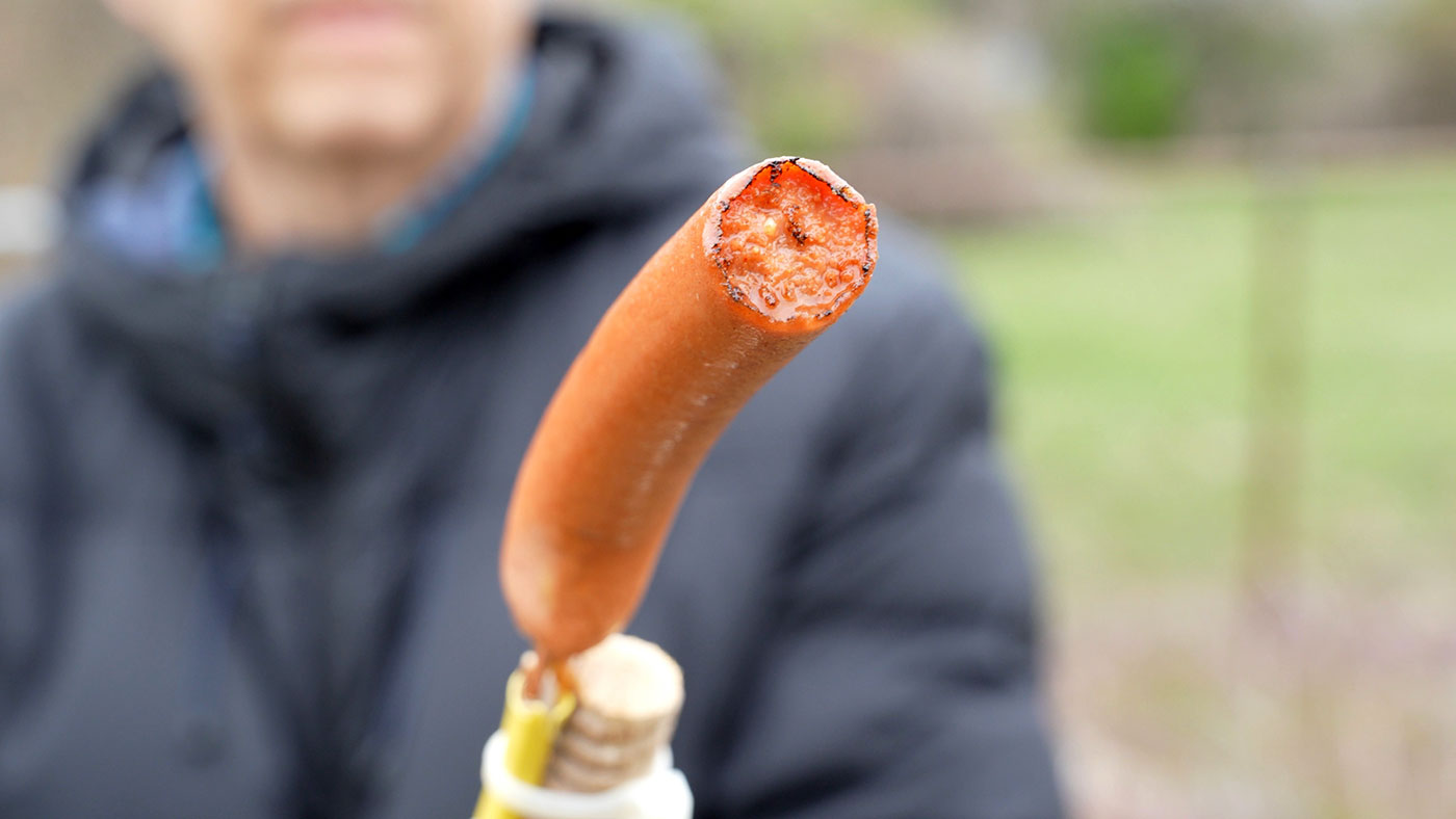 Hot Dog RF burns vaporized