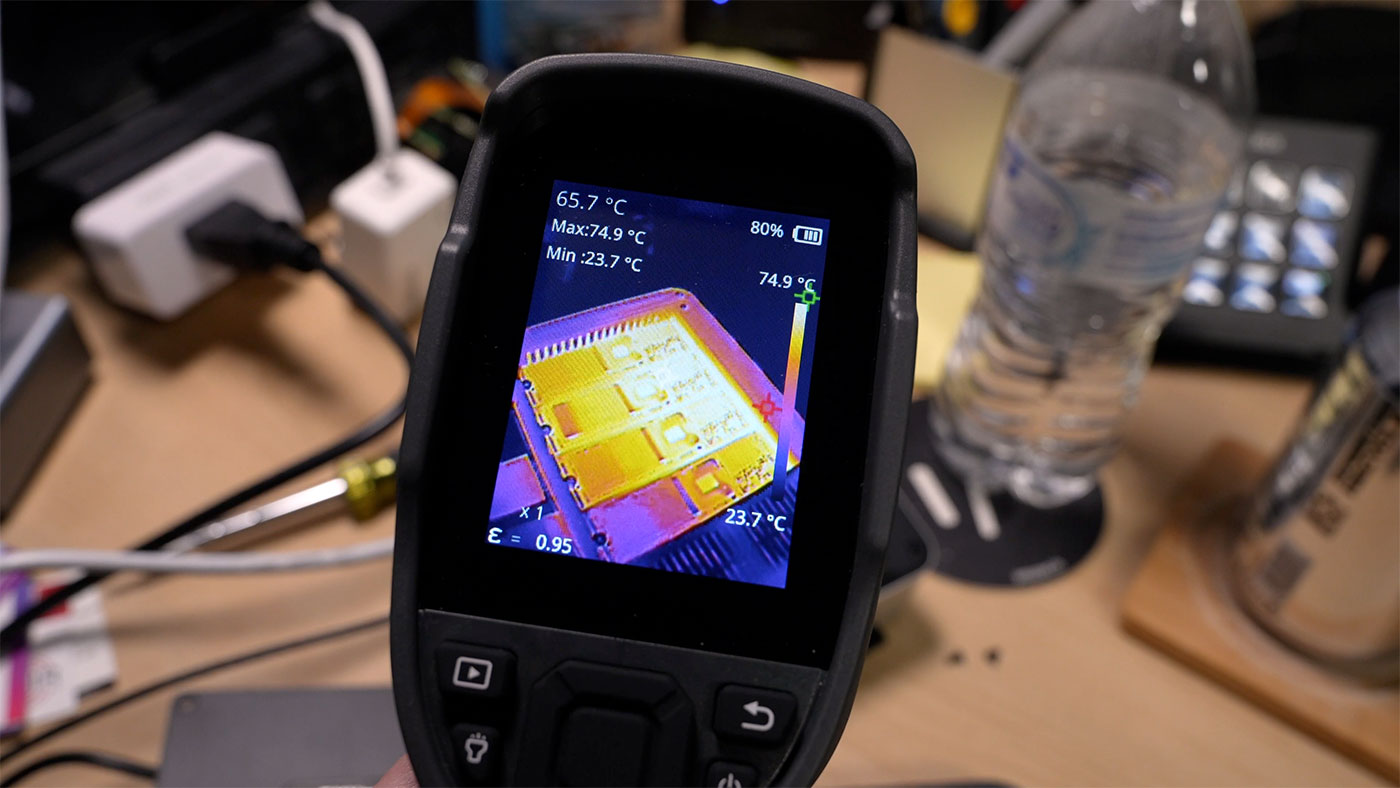Thermal camera on 4x NVMe drives in G9