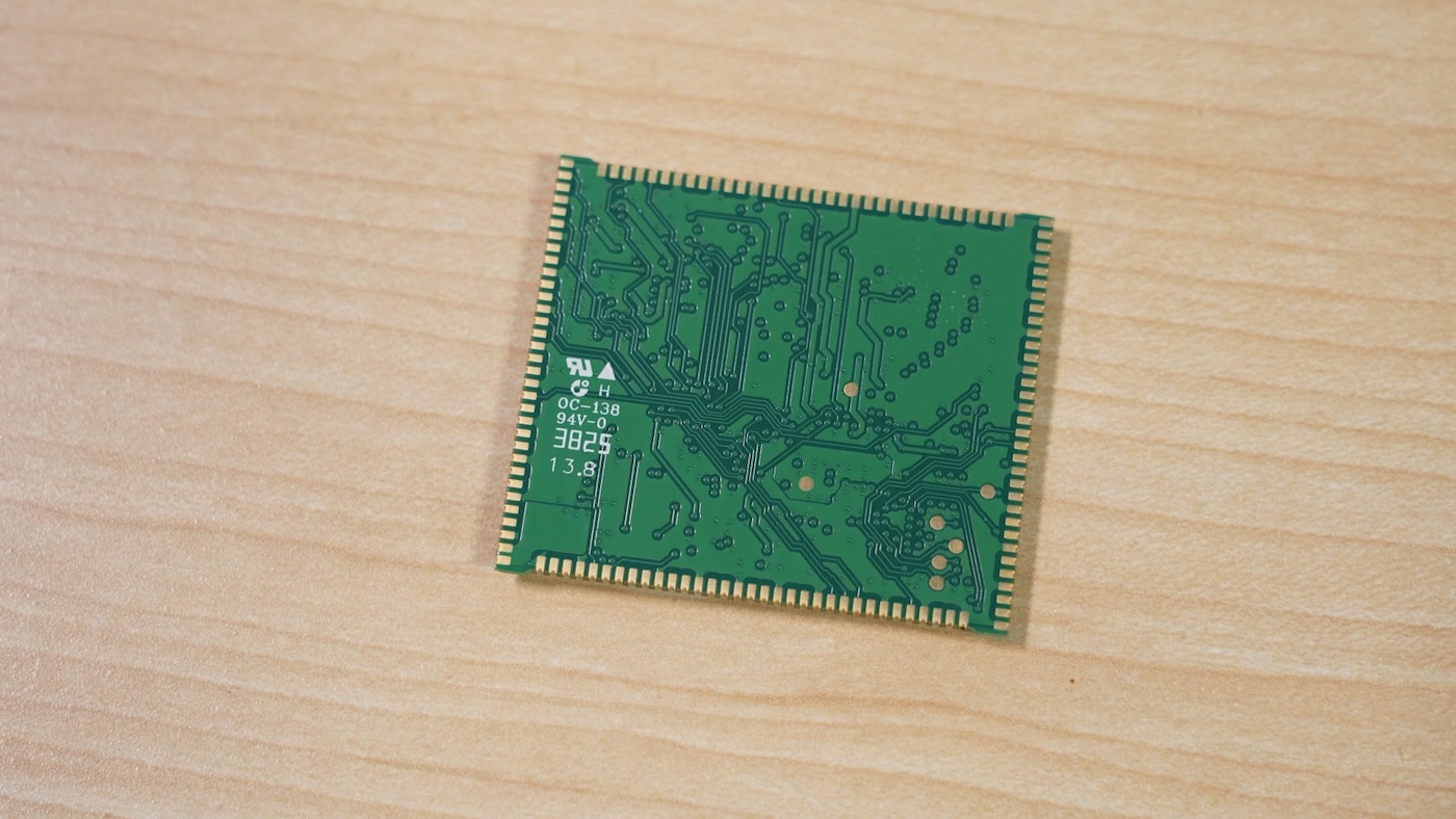 Raspberry Pi CM0 back - castellated edges