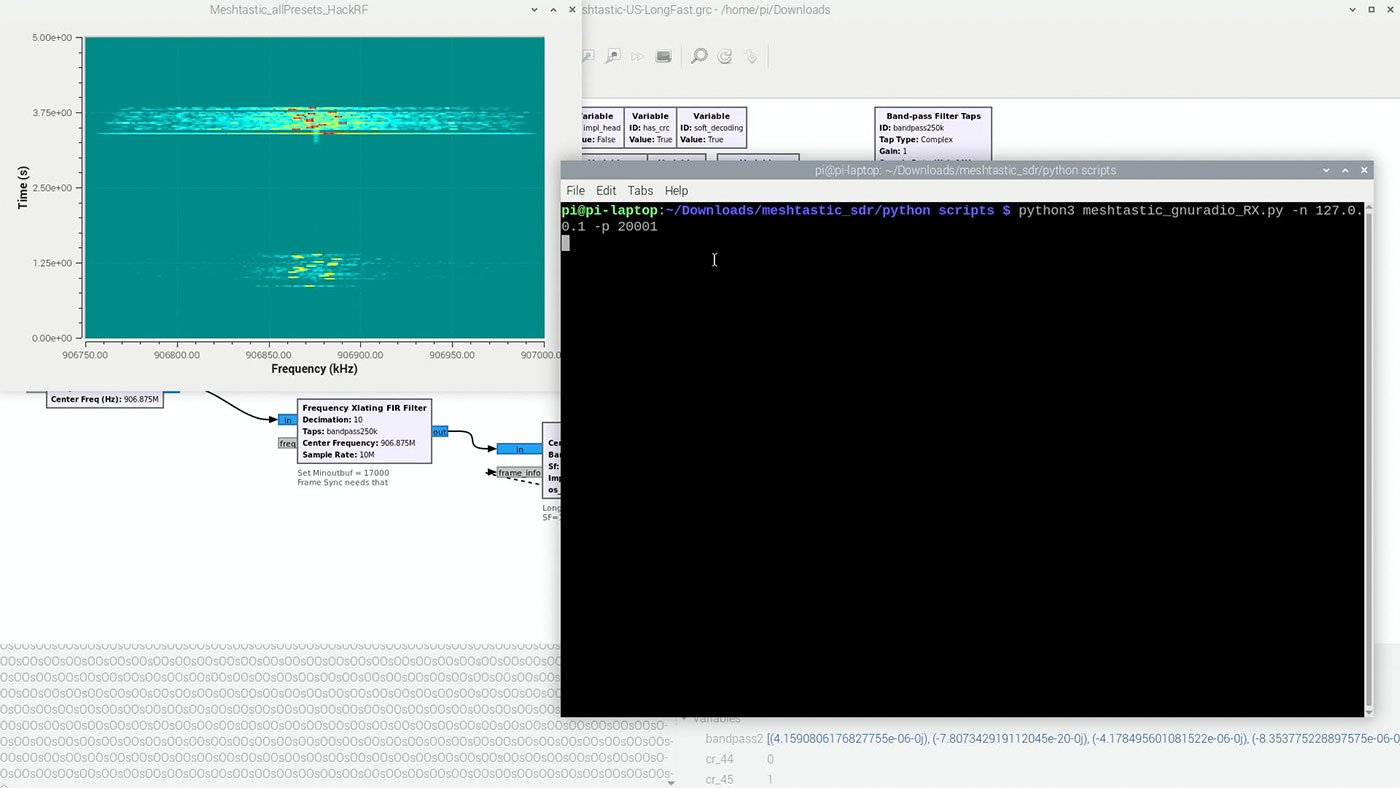 GNU Radio Meshtastic RX script failure and OsO in console