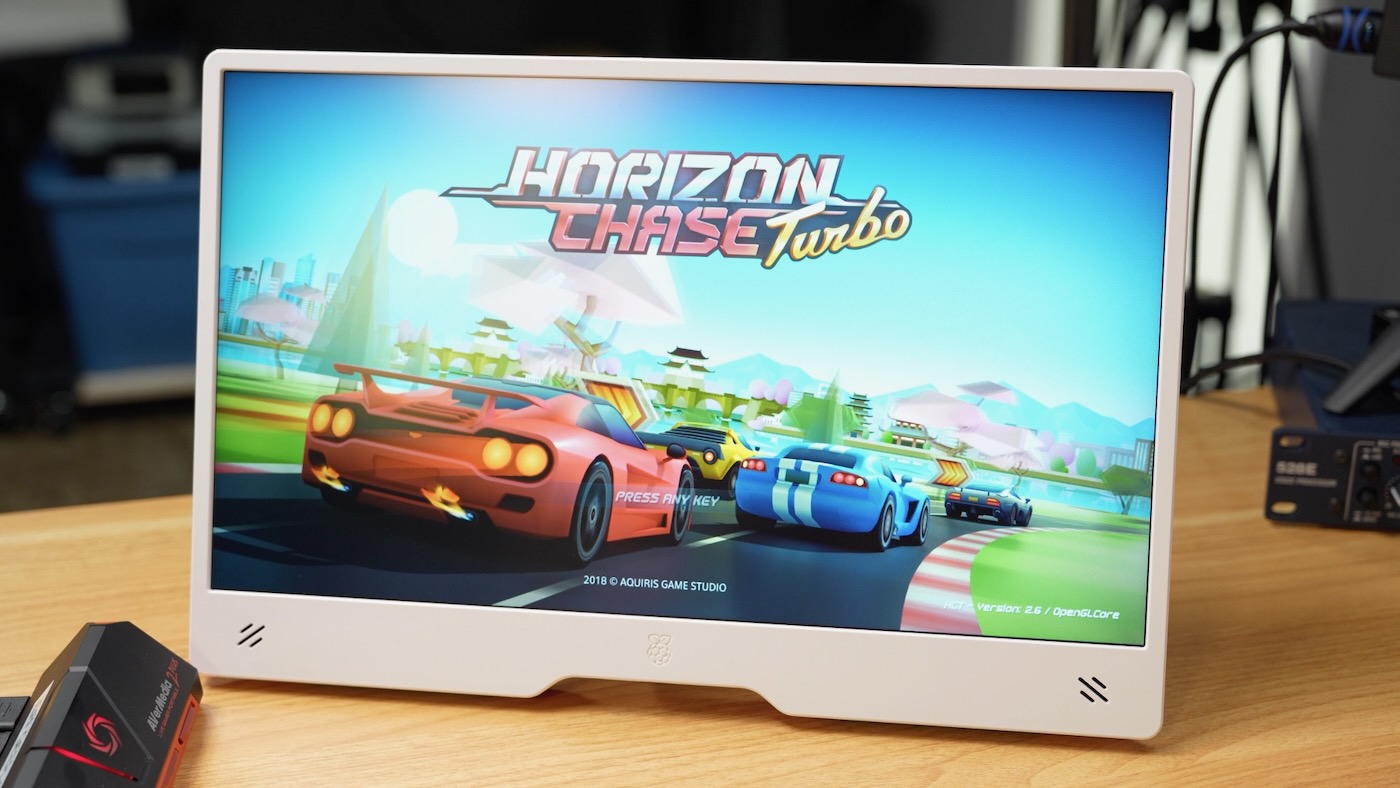 Raspberry Pi 500+ with eGPU accelerated Horizon Chase Turbo