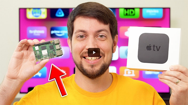 LibreELEC on Pi 5 video thumbnail with play button