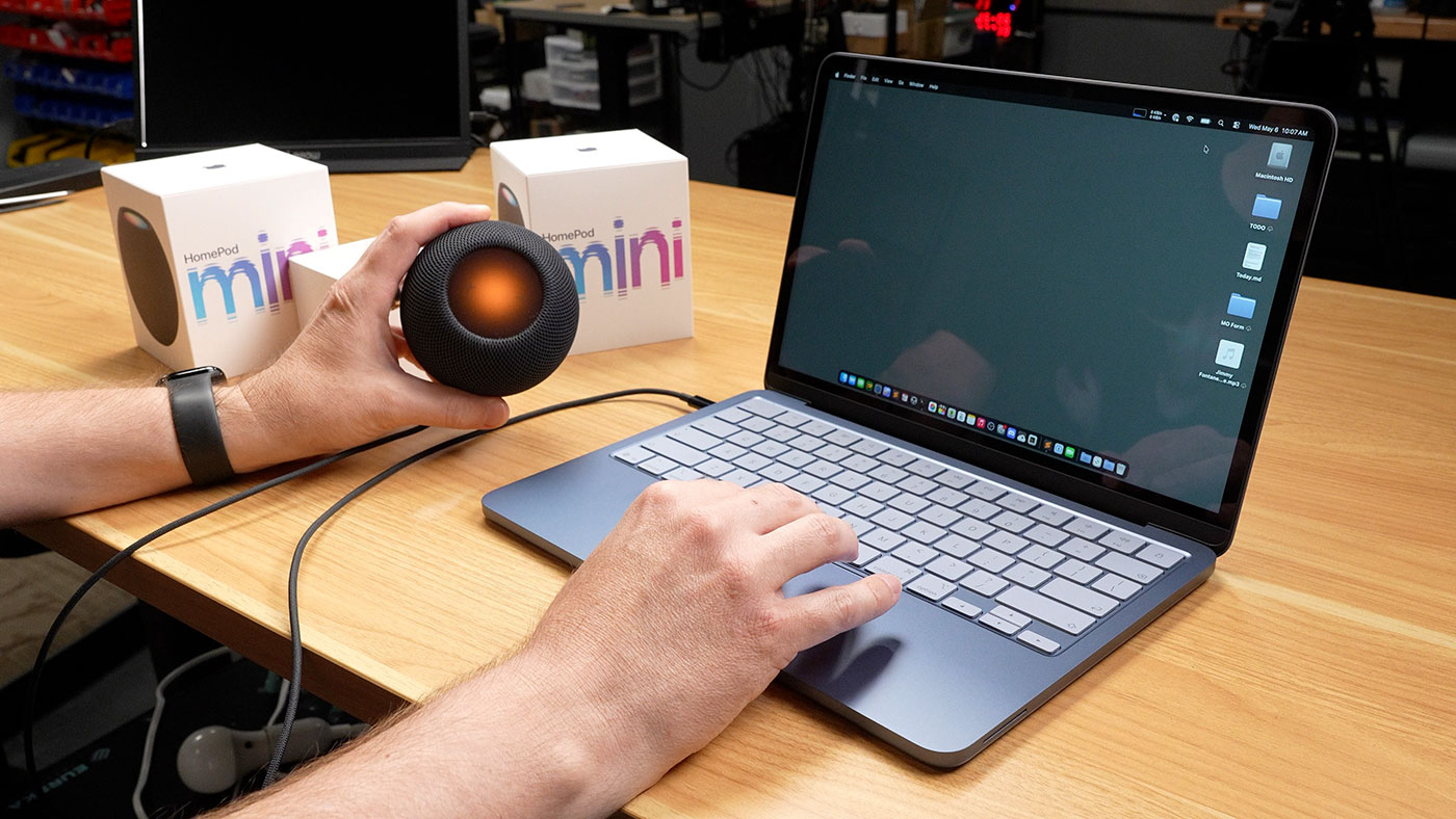 HomePod mini trying to set up with a Mac
