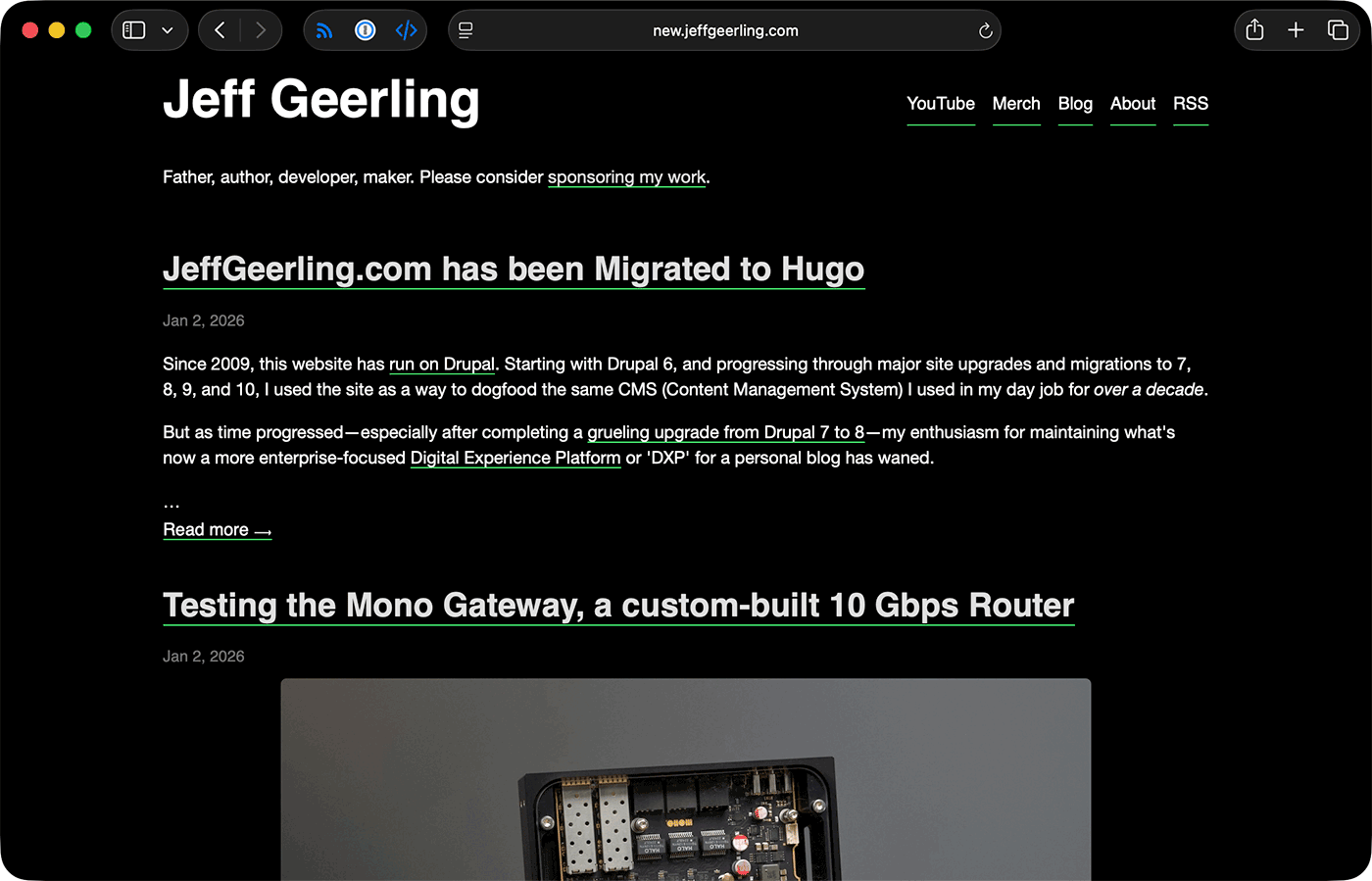 JeffGeerling.com - New Hugo site