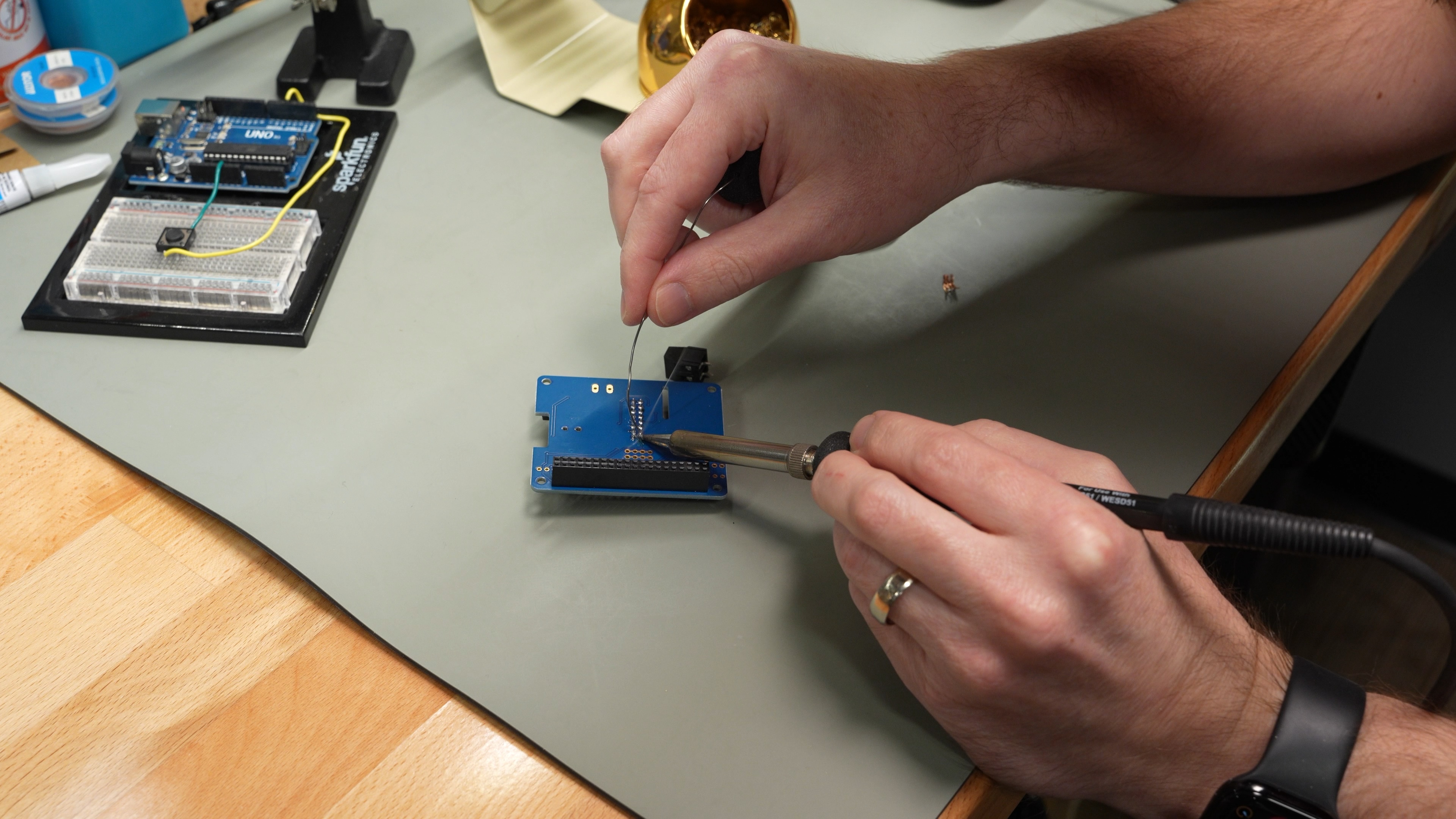 Soldering Adafruit's RGB Matrix HAT