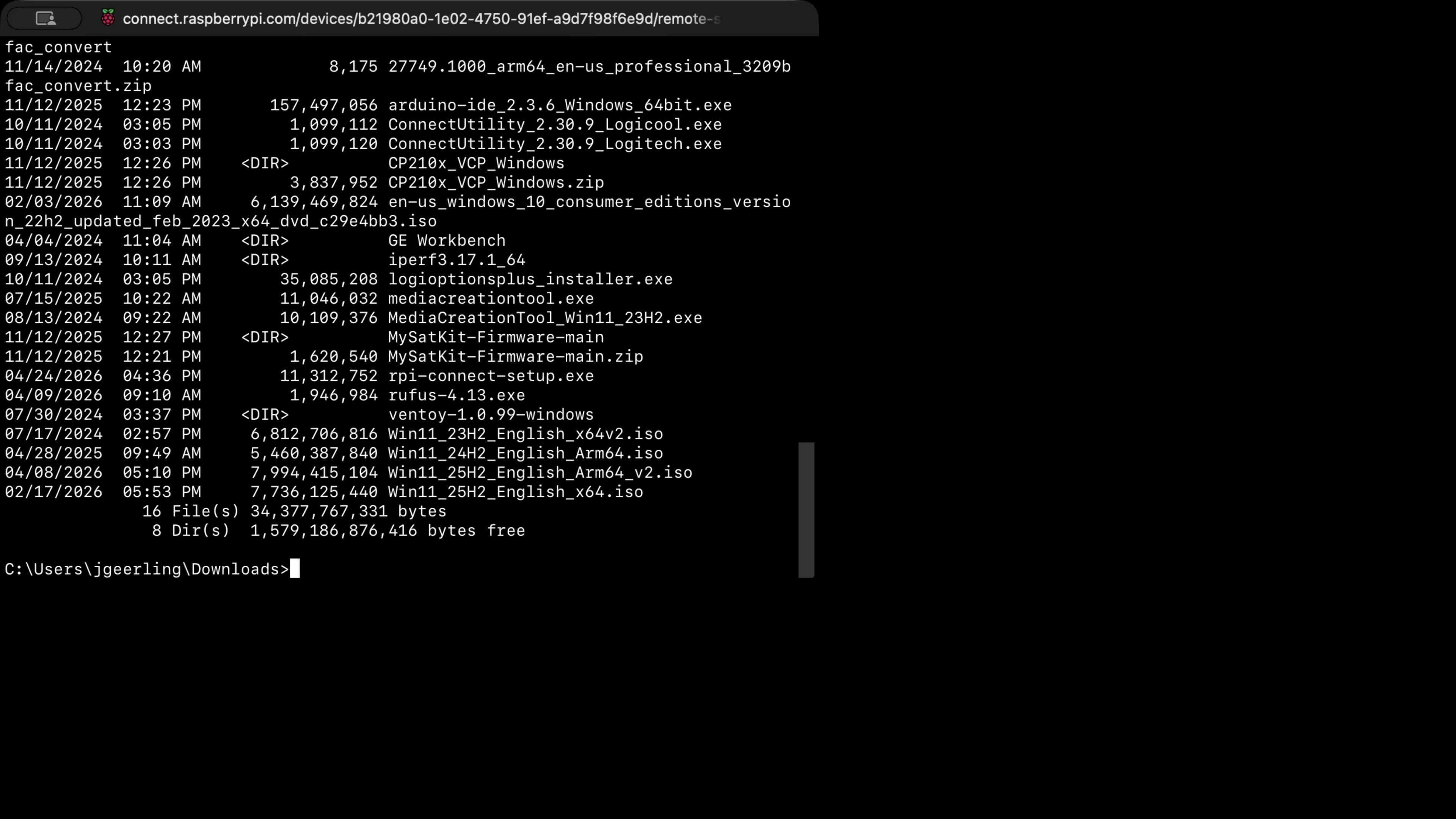 Raspberry Pi Connect Windows 11 Command Prompt