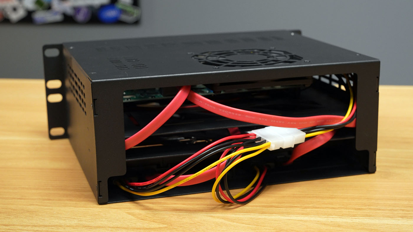Exaviz Cruiser in DeskPi Rackmount - back