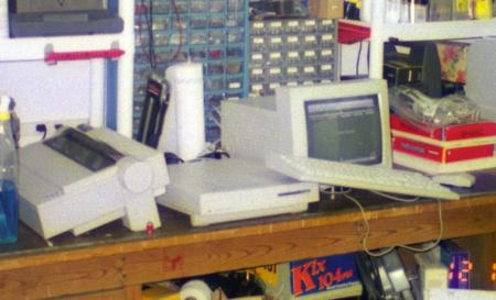 1998 - Mac LC II on Workbench
