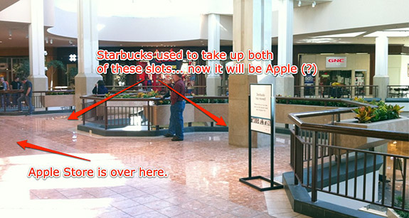 Apple Store - former Starbuck's area