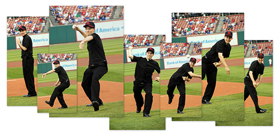 First Pitch by Jeff Geerling - Progression of Pictures