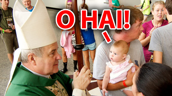 O HAI Archbishop Robert J. Carlson and Baby