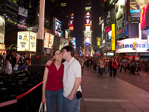 Times Square - Natalie and Jeff