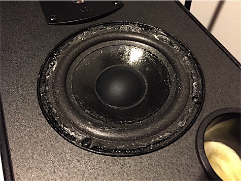 JBL J520m speaker new foam glued to metal - badly