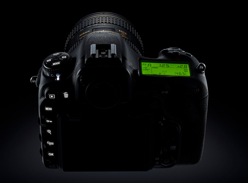 Nikon D500 buttons - backside illumination