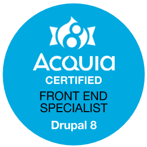 Acquia Certified Front End Specialist - Drupal 8 Exam Badge