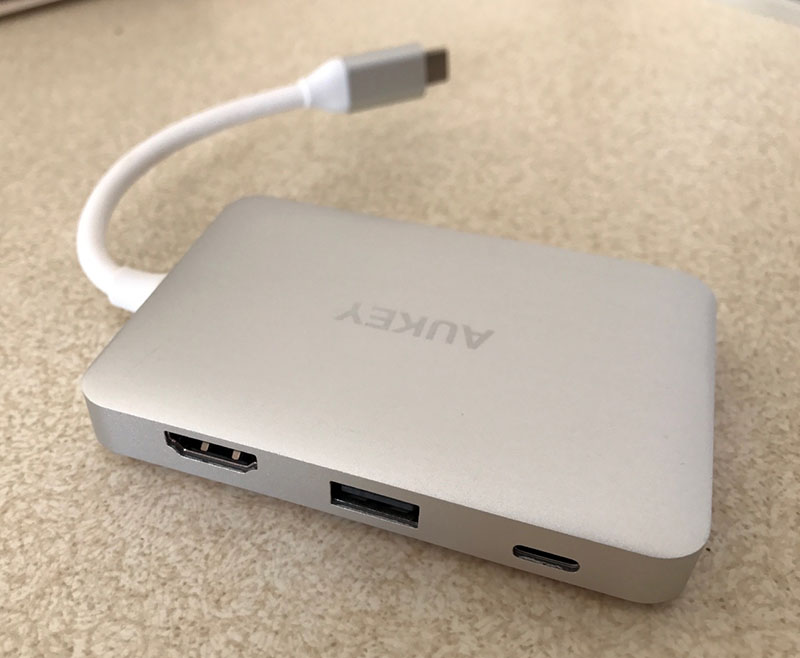 AUKEY USB-C Hub - HDMI, USB 2.0, USB-C power