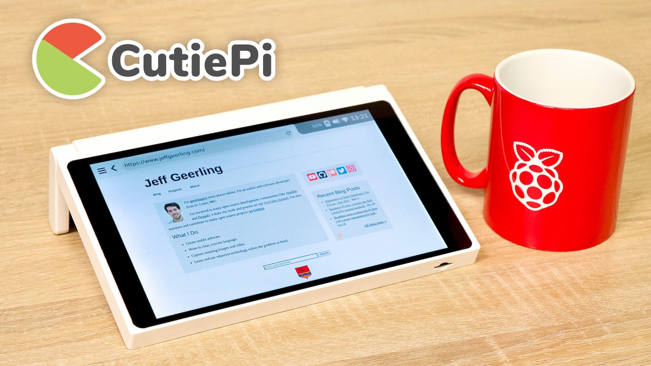 CutiePi Tablet with Raspberry Pi mug
