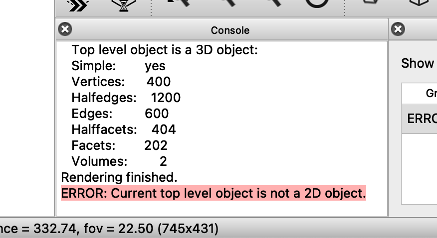 Error in OpenSCAD - object is not a 2D object