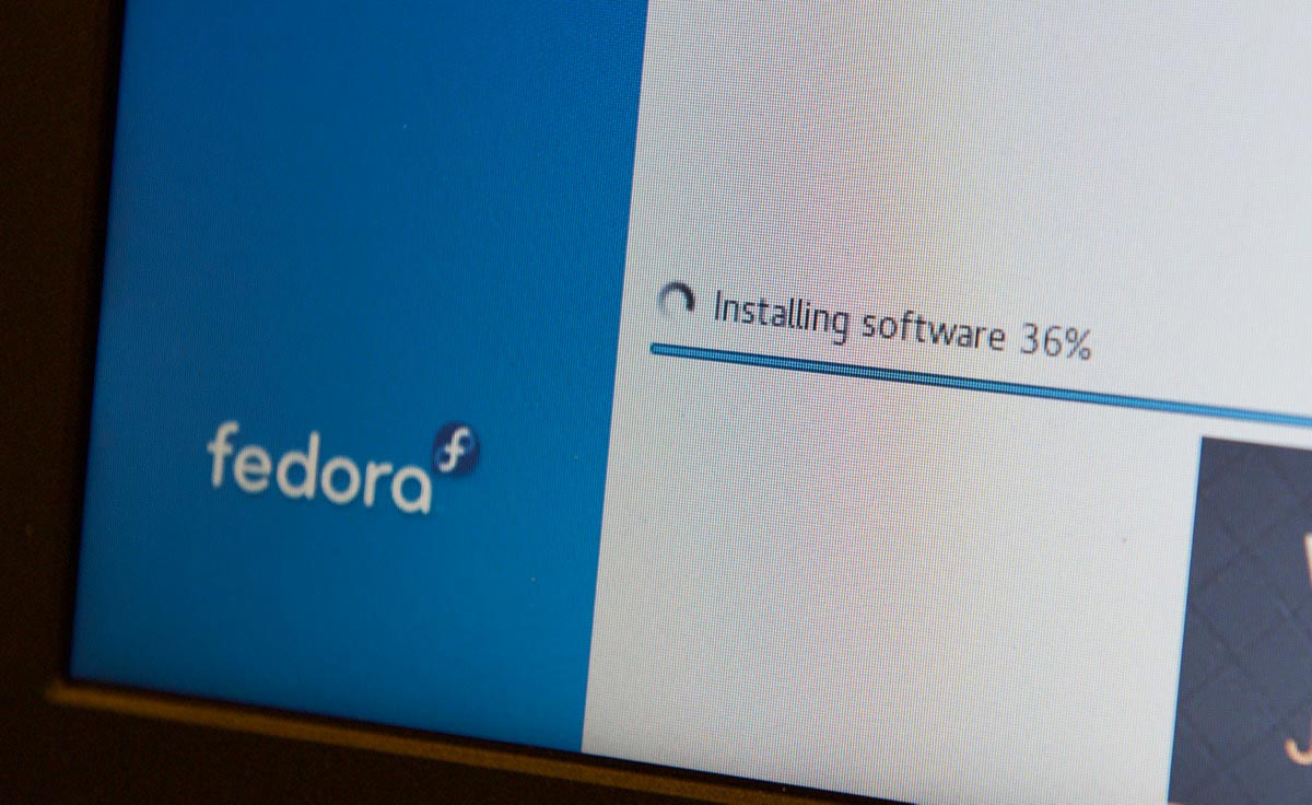 Fedora 26 Installer - Installing software progress bar